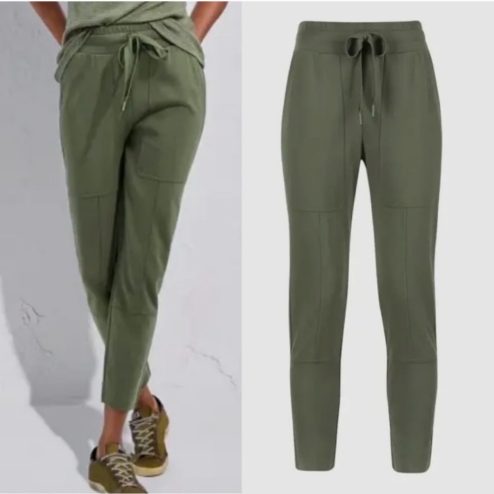 Cabi 6048 everyday lounge green high rise joggers sz Xl athleisure casual travel